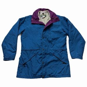 LLBEAN Men’s VTG 80s Penobscot Thinsulate Blue Jacket Coat M Made in USA *FLAW